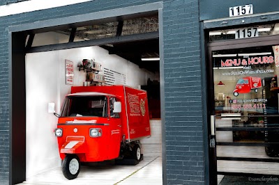 Peels On Wheels Pizza Garage food truck
