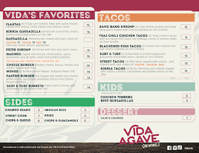 Vida Agave On Wheels Food Truck food truck in Galveston