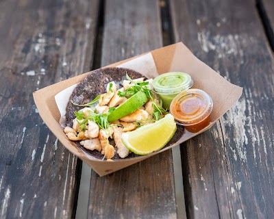 Santo Patio Taco Trailer food truck in Austin